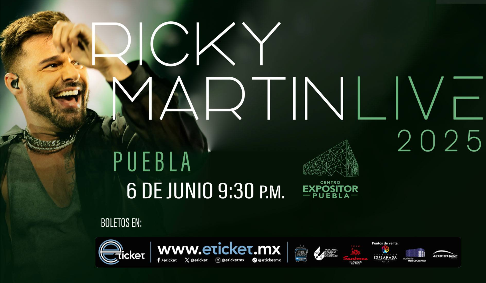 Ricky Martin en Puebla